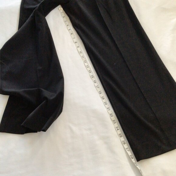 Halogen Pleated Wide Leg Trousers Black Sz 2 - Picture 8 of 9